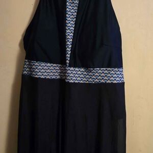 SHEIN Black and Blue One Piece Swimsuit